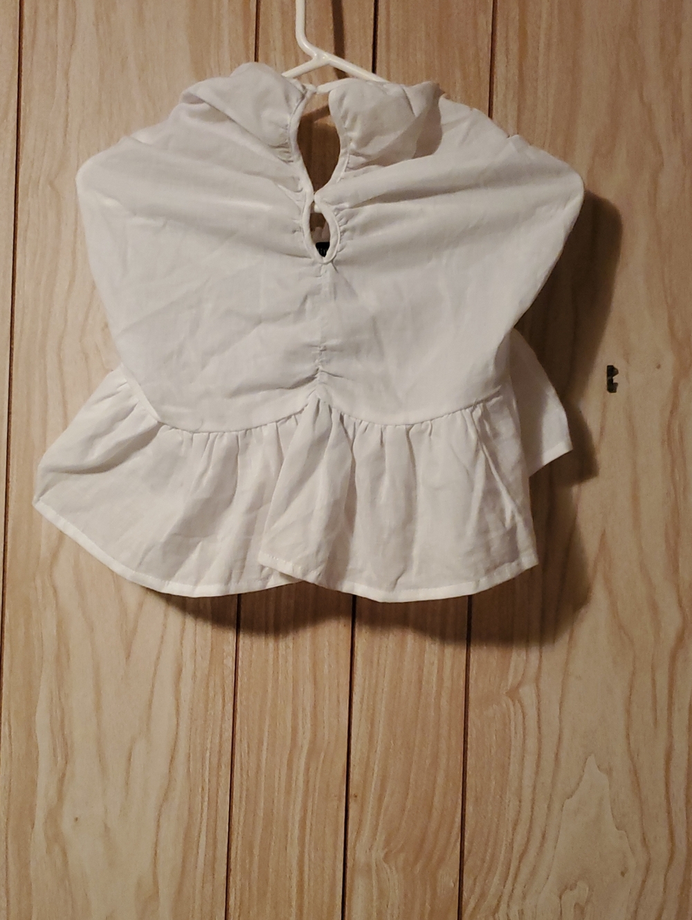 PrettyLittleThing White Ruffle Peplum Tank Top